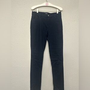 Blue Skinny Fit Pants with Tapered Leg